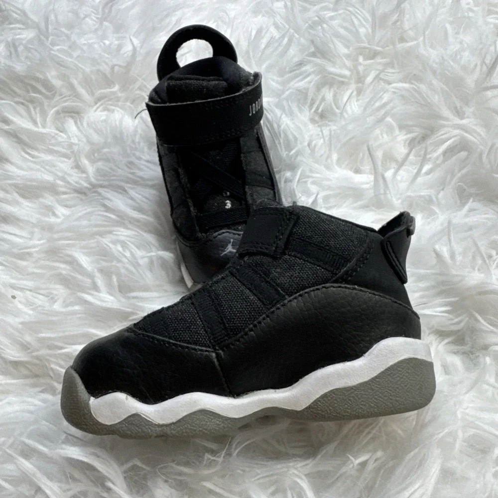 TODDLER KIDS NIKE AIR JORDAN 6 Rings Black 5C ( 323420 021 ) Basketball Baby